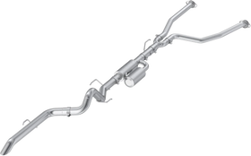 MBRP 22-25 Toyota Tundra 3.4L 3in Cat Back Single Rear Turn Down - Aluminized Steel