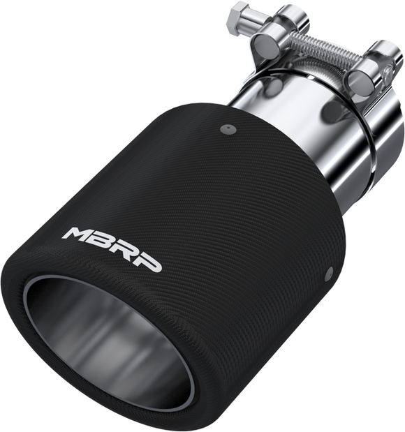 MBRP Universal Carbon Fiber Tip 4in OD / 2.5in Inlet / 7.7in L
