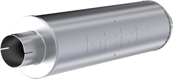 MBRP Universal muffler 3in Inlet/Outlet 26in Length T409 SS *Mild Tone*