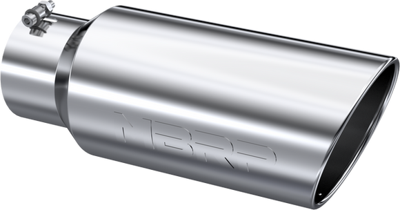 MBRP Universal Tip 7in O.D. Rolled End 5in inlet 18in length - T304 (SINGLE TIP)