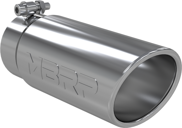 MBRP Universal Tip 4in O.D. Angled Rolled End 3 inlet 10 length