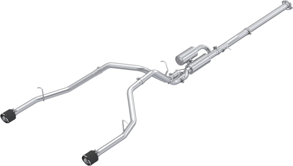 2025+ RAM 1500 3.0L Pro Series 3.0in Cat-Back Dual Rear Exit Exhaust - CF Tips