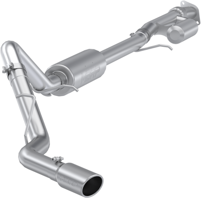 MBRP 19-24 GM 1500 Silverado/Sierra 2.7L T304 SS 3in Cat-Back w/ Single Side 4in Dual Wall Tip
