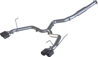 MBRP 15-19 Subaru WRX 2.0L/STI 2.5L 3in Dual Split Rear Exit w/ 3.5in CF Tips - T304 (Race Version)