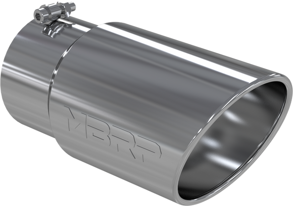 MBRP Universal Tip 6 O.D. Angled Rolled End 5 inlet 12 length