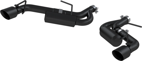 MBRP 16-19 Chevrolet Camaro 2.5in Black Coated Non NPP Axle Back Exhaust System - 4in Dual Wall Tips