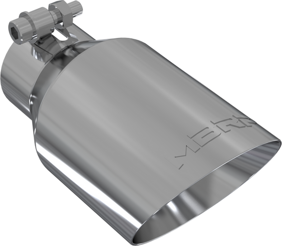 MBRP Universal Tip 4in O.D. Dual Wall Angled 2.5in inlet 8in length T304