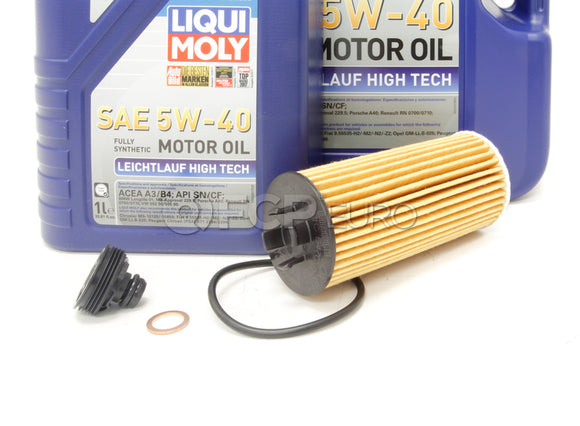 BMW 5W40 Oil Change Kit - Liqui Moly 11428570590KT3
