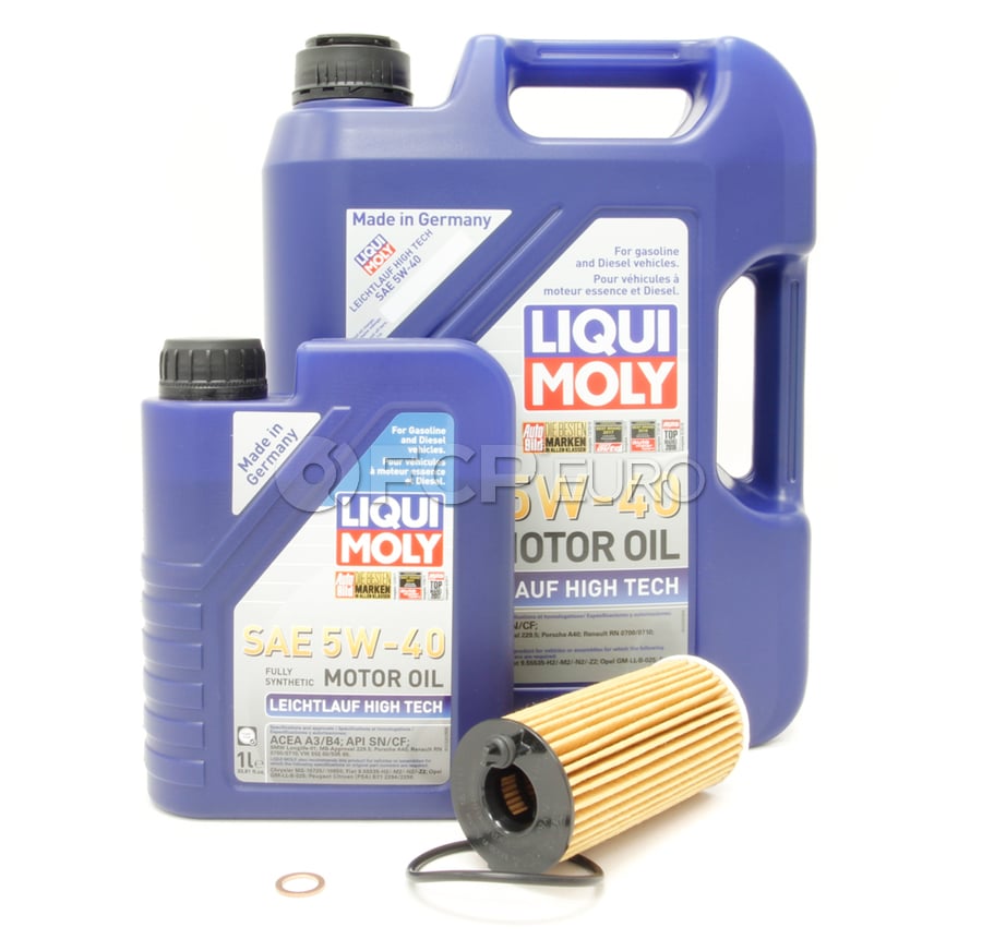 BMW 5W40 Oil Change Kit - Liqui Moly 11428575211KT2 | Park Auto