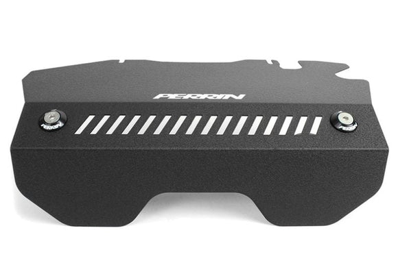 Perrin 15-16 Subaru WRX / STI Black Pulley Cover For FA DIT Engines