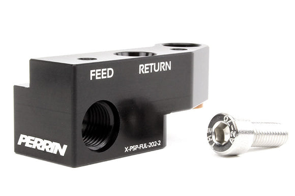 Junction Block for Side Feed Fuel Rail with Pass Through -6 Fittings