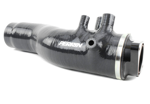 Perrin 2015+ Subaru WRX Black 3in Turbo Inlet Hose w/ Nozzle
