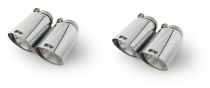 Remus Stainless Steel 102mm Straight Cut Chrome Tail Pipe Set (Quad Tips)