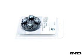 BMW Roundel Valve Stem Cap Set - Black