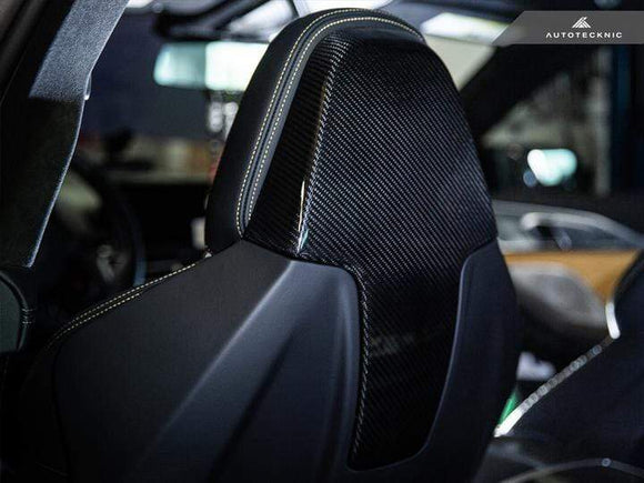 AutoTecknic Dry Carbon Seat Back Cover | BMW F91/F92/F93 M8