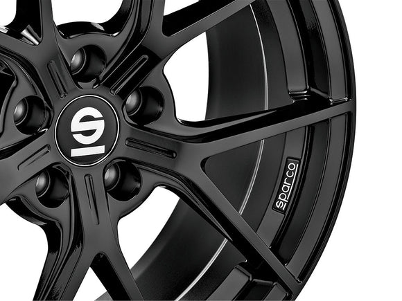 OZ SPARCO PODIO 17 X 7.5 +45 5 X 114.3 CB73.1 GLOSS BLACK