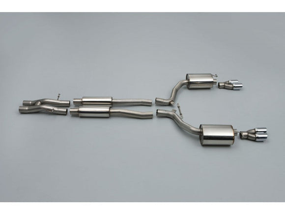 Milltek Cat Back Exhaust - Polished Quad Tips - RS6 C6 5.0 V10 biturbo quattro