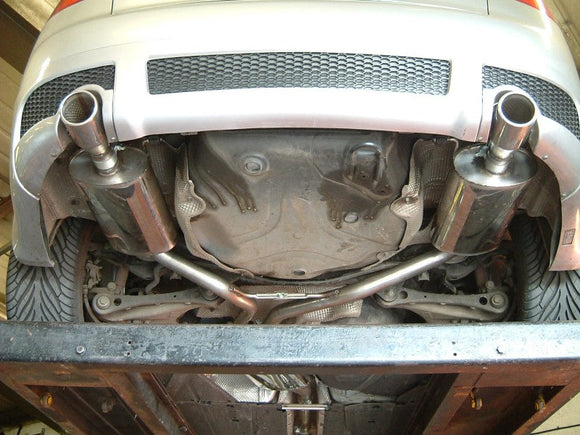 Milltek Cat Back Exhaust with 100mm Polished Tips - A4 1.8T B6 2WD - 5 speed