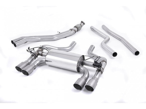 MILLTEK CAT-BACK BMW 2 SERIES 2016 2020 HOLLOWTEK TWIN VALVED SYSTEM WITH TITANI