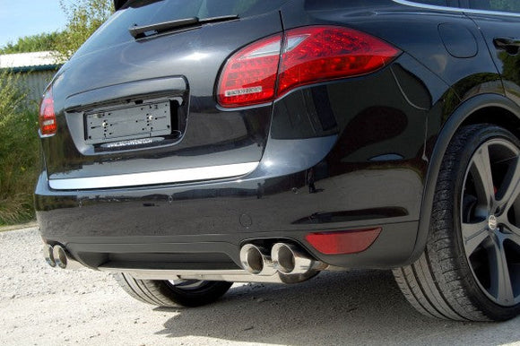 MILLTEK CAT-BACK PORSCHE CAYENNE 2010 2020 RESONATED (QUIETER). CUP-STYLE