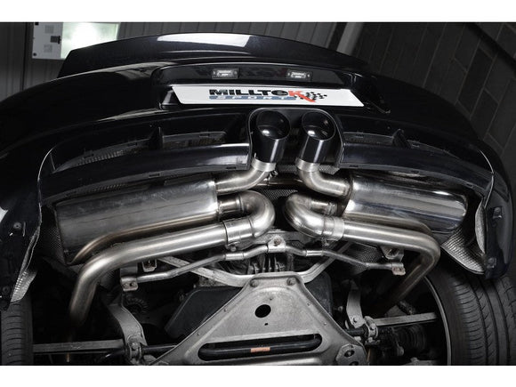 MILLTEK CAT-BACK PORSCHE BOXSTER 2009 2013 NON-RESONATED (LOUDER). CERAMIC BLACK