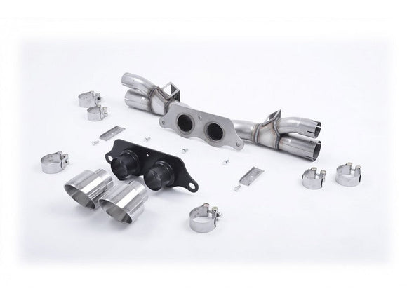 MILLTEK CAT-BACK PORSCHE 911 2013 2018 WITH POLISHED GT-100 TRIMS