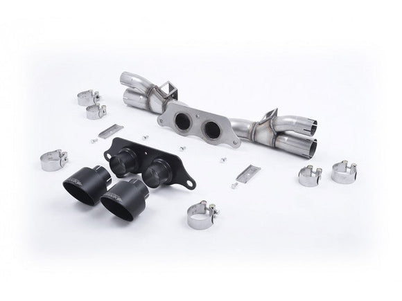 MILLTEK CAT-BACK PORSCHE 911 2013 2018 WITH CERAKOTE BLACK GT-100 TRIMS