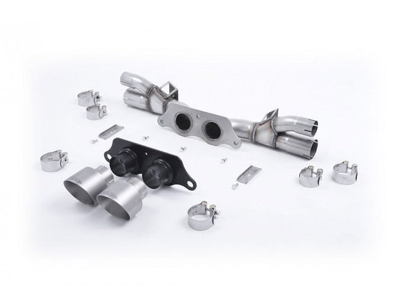 MILLTEK CAT-BACK PORSCHE 911 2013 2018 WITH TITAINIUM GT-100 TRIMS