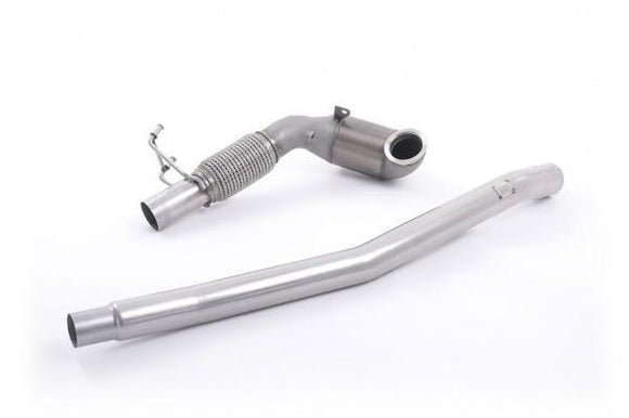 MILLTEK CAST DOWNPIPE WITH RACE CAT AUDI S3 2013 2020 200 CELL RACE CAT - FOR FI