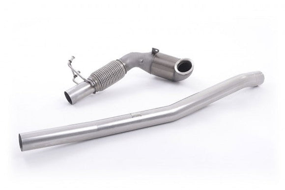 MILLTEK CAST DOWNPIPE WITH RACE CAT AUDI S3 2013 2020 200 CELL RACE CAT - MUST B