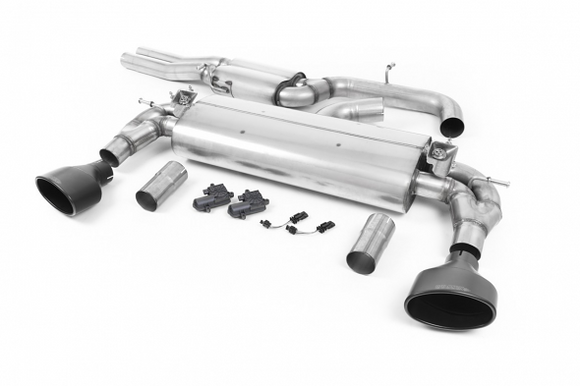 Milltek Resonated Catback Exhaust for Audi RS3 (8V) - Black Oval Tips