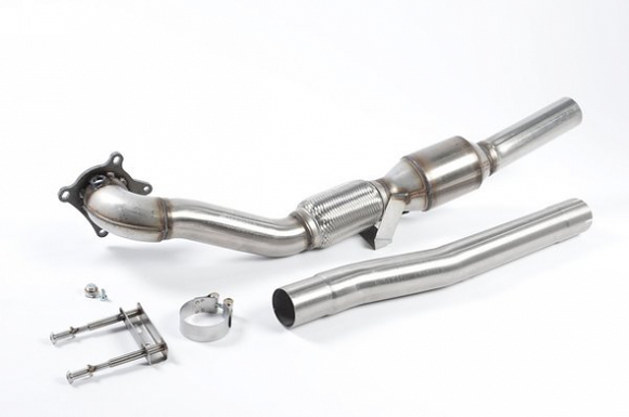 MILLTEK LARGE BORE DOWNPIPE AND HI-FLOW SPORTS CAT AUDI TT MK2 2008 2014 MUST BE