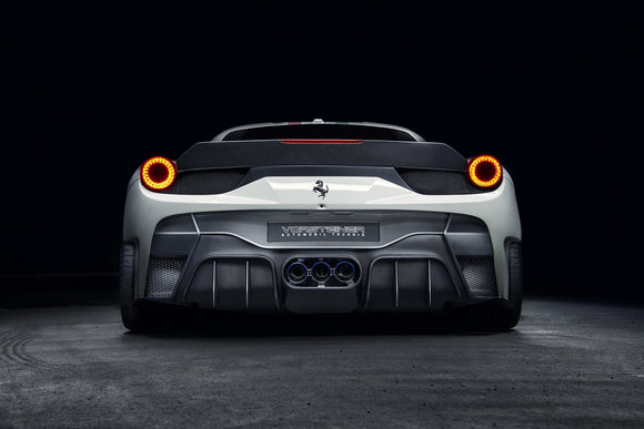 Vorsteiner Ferrari 458 Italia 458-VX Aero Decklid Spoiler Carbon Fiber PP 2X2 Glossy