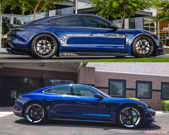 VR Aero Chrome Delete Vinyl Kit Gloss Black Porsche Taycan