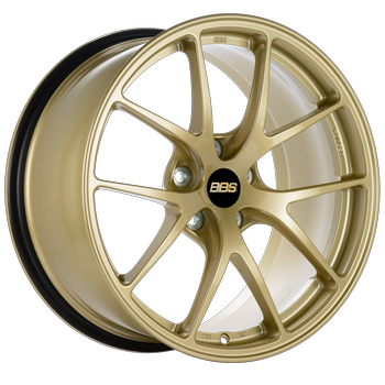 BBS RI-A 18x10.5 5x120 ET37 Gold Wheel -82mm PFS/Clip Required