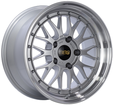 BBS LM 19x9.5 5x120 ET35 Diamond Silver Center Diamond Cut Lip Wheel -82mm PFS/Clip Required