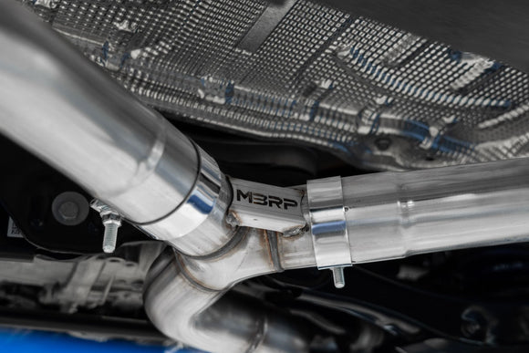 MBRP 2022 VOLKSWAGON GOLF R MK8 3-INCH CAT-BACK EXHAUST QUAD REAR EXIT, STREET PROFILE