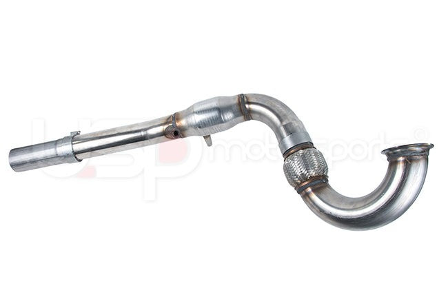 USP 3" Stainless Steel Downpipe For Volkswagen MK7 GLI (Catted) - 0