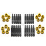 APEX PORSCHE MSI RACING M14X1.5MM WHEEL STUD KIT - YELLOW LUG NUTS