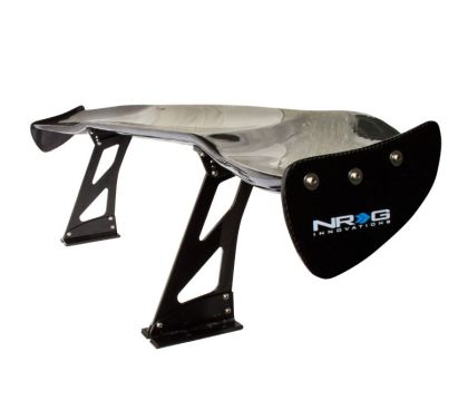 NRG Carbon Fiber 69in Spoiler - NRG Logo / Stand Cut Out / Large Side Plate (CARB-A691NRG)
