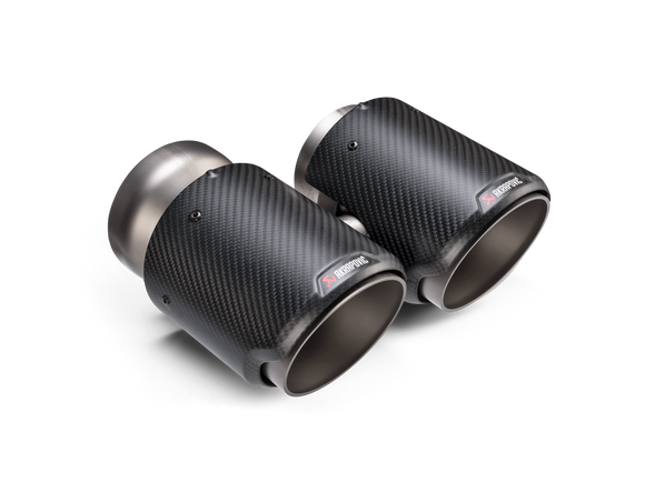 Akrapovic 2021+ BMW G87 M2, G80 M3 & G82 M4 Classic Carbon Design Tail Pipe Set