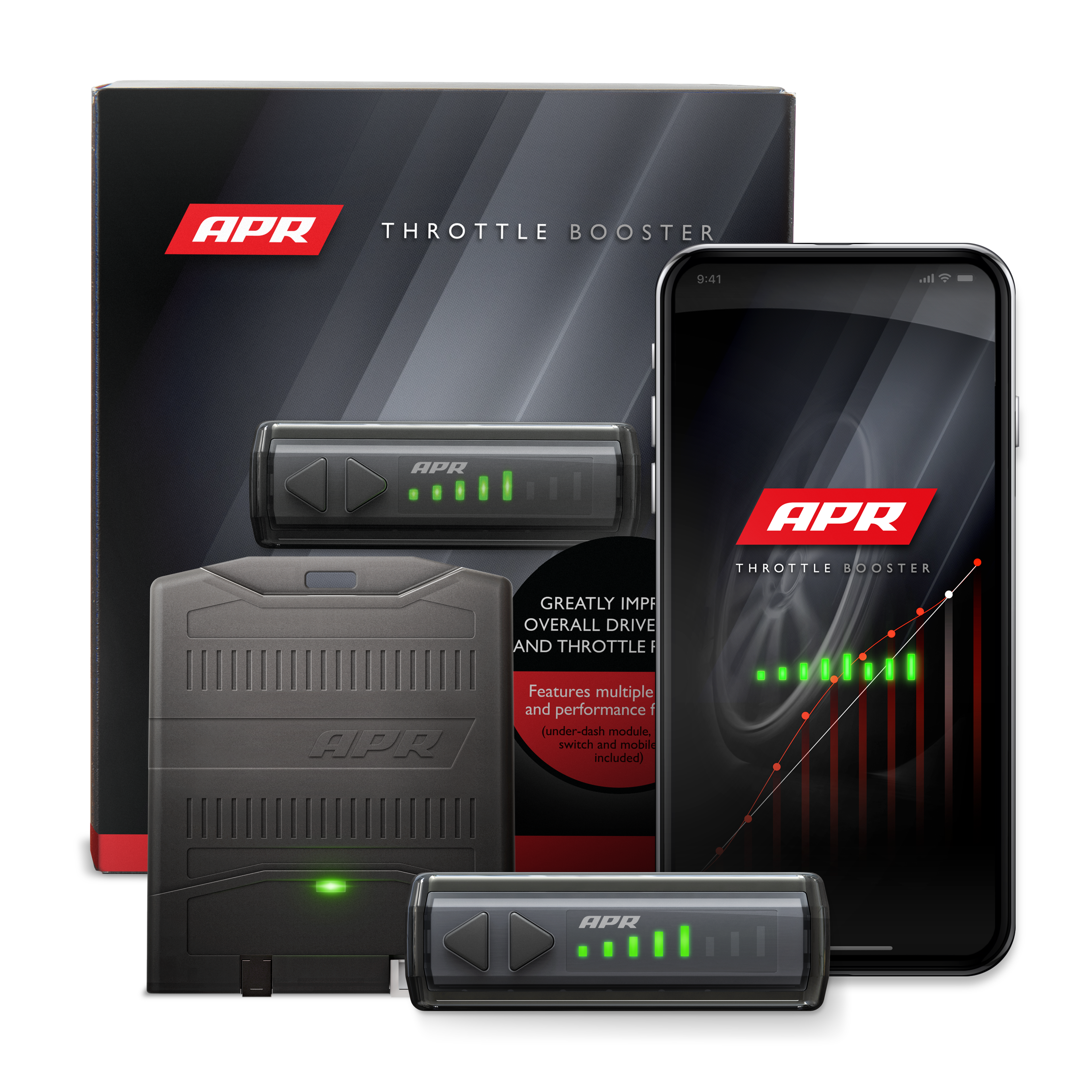 APR スロットルブースター（スロットルコントローラー）VW/AUDI用 APR Throttle Booster w/ Wireless Controller & Bluetooth For