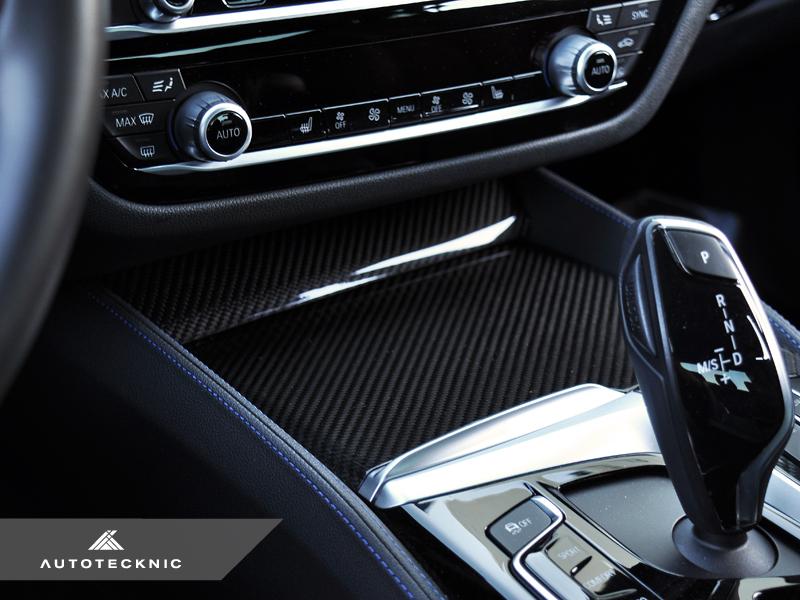 zzwllong Carbone Intérieur de Fibre,pour BMW G30 série 5 2018, Accessoires  intérieurs de Voiture en Fiber de Carbone Autocollant de Refit AC Garniture