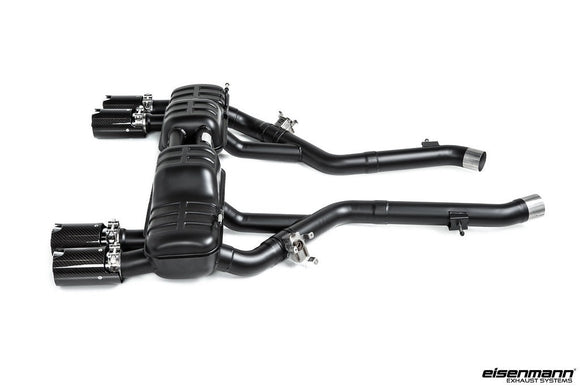Eisenmann F87 M2 Competition Black Series Performance Exhaust + Carbon Tip Set - Valved