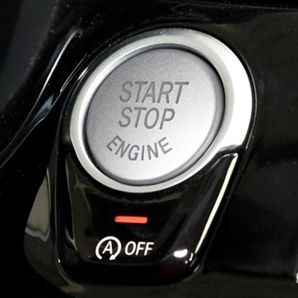 Buy silver Start Stop Engine Button Switch Cover For BMW F Series