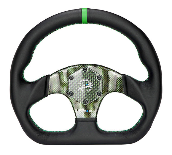 NRG INNOVATIONS FLAT BOTTOM CARBON FIBER STEERING WHEEL