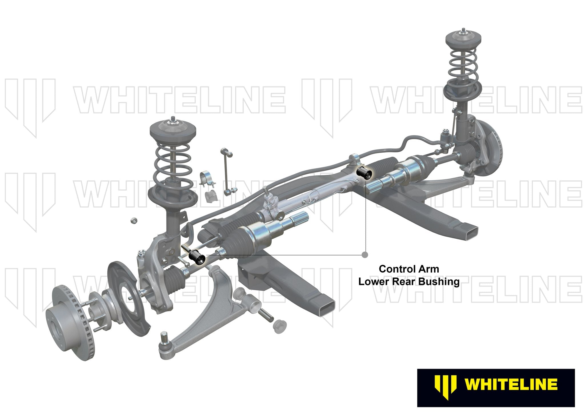 Whiteline Plus 04-12 Volkwagen Golf, 04-12 Audi A3 Front Control Arm Lower Inner Rear Bushing Set - 0