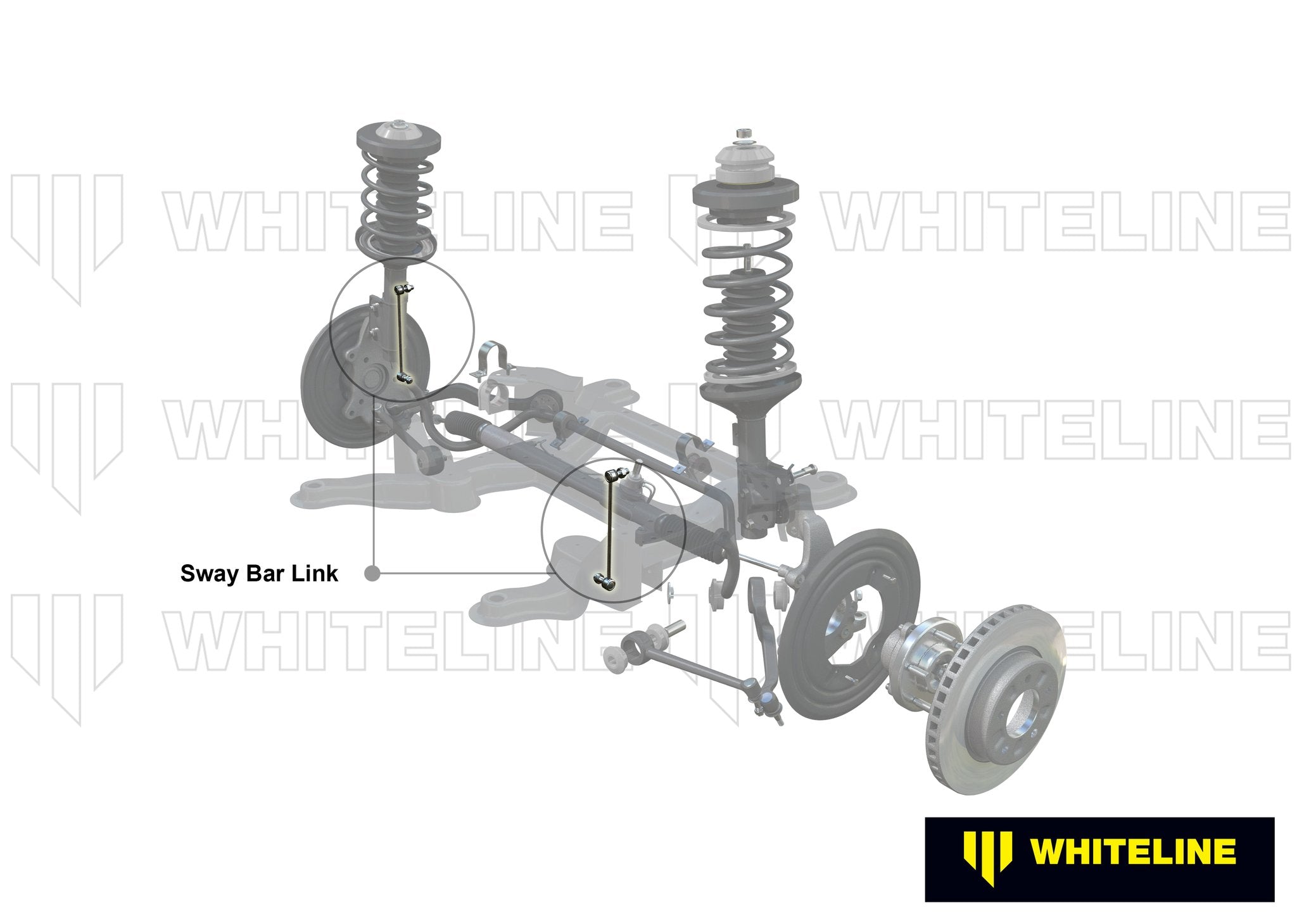 Whiteline 05+ BMW 1 Series/3 Series HD Front Swaybar End Link Assembly (Non AWD iX Models)