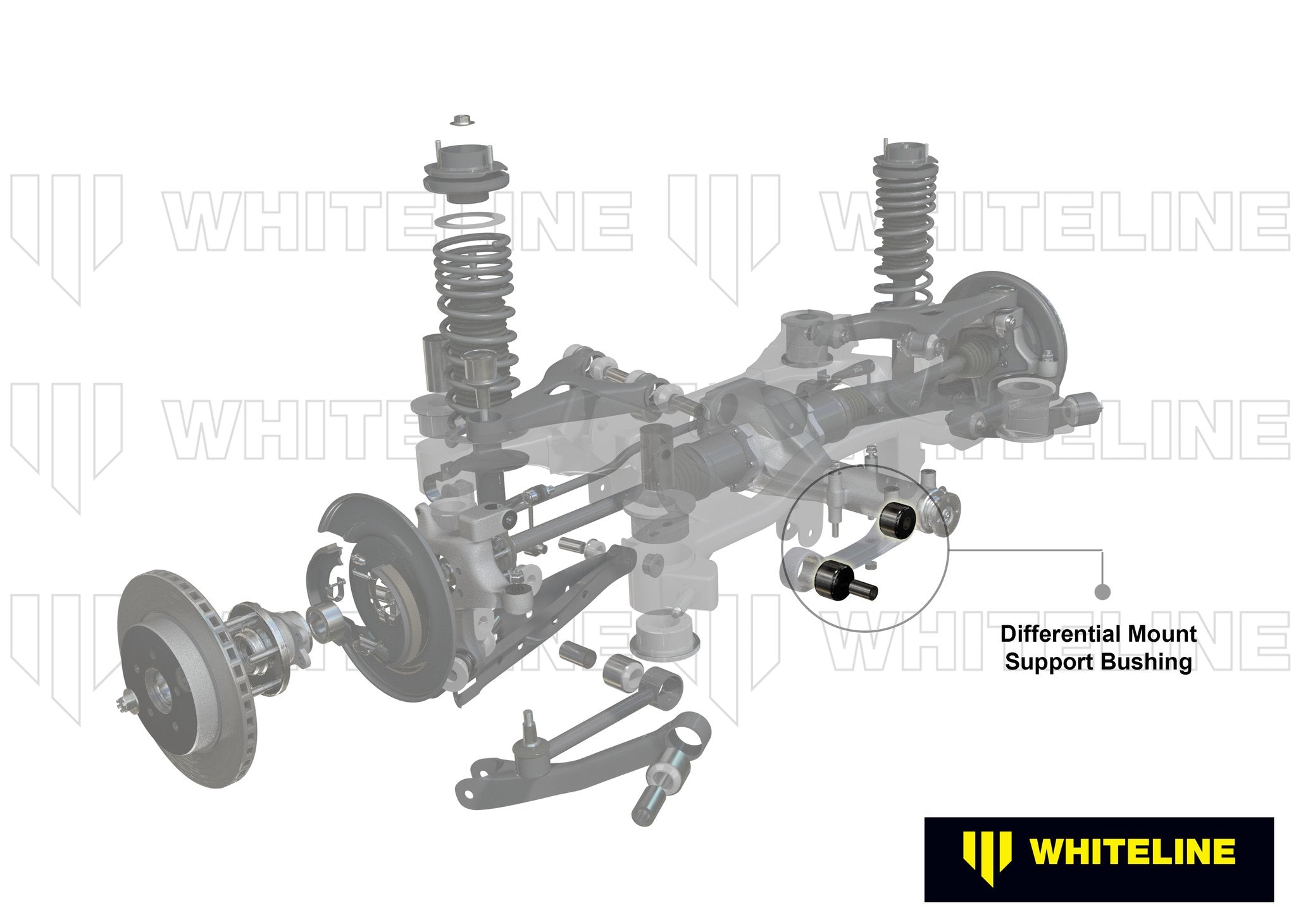 Whiteline 12+ Scion FR-S/Subaru BRZ/Toyota 86 Rear Diff - Support Outrigger Bushing - 0