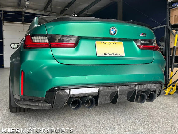 Kies Carbon Performance Style Dry Carbon Fiber Rear Center Diffuser - BMW / G80 / G82 / G83 / M3 / M4 | KMSG8XDCF-MPRD